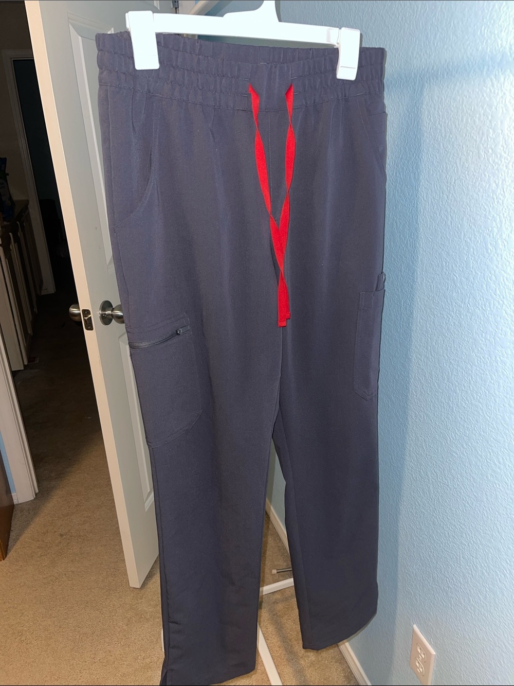 FIGS charcoal scrub pants